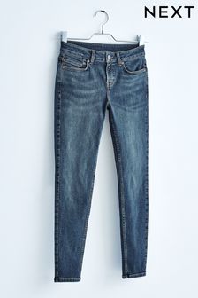 Donkerblauw - Own skinny jeans met lage taille (U48674) | €38