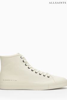 AllSaints White Bryce High Top Trainers (U48728) | $146