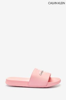 حذاء مفتوح لحمام السباحة وردي طبعة بشعار من Calvin Klein (U48745) | 195 ر.س‏ - 225 ر.س‏