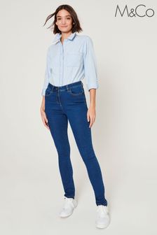 ג'ינס כחול בגזרה צרה של M&Co (U48794) | ‏121 ₪