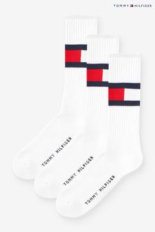 TH Mens White Flag Socks 3 Pack (U49475) | 191 SAR