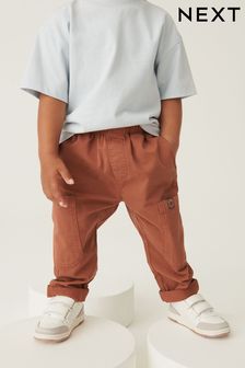 Marron rouille - Pantalons à enfiler avec poche latérale (3 mois - 7 ans) (U49500) | €9 - €10