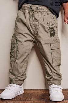 Neutral Lined Cargo Trousers (3mths-7yrs) (U49540) | €14 - €16