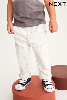 Ecru Cream Carpenter Jeans (3mths-7yrs) (U49583) | €11 - €12