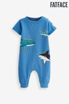 Голубой с рисунком акулы - Комбинезон для малышей Fatface (U49588) | €23 - €26