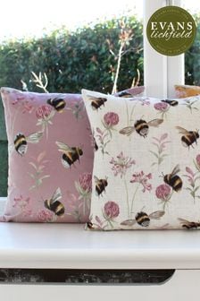 Evans Lichfield Heather Purple Country Bee Garden Velvet Cushion (U49904) | 26 €