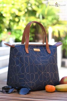 Beau And Elliot Blue Luxury Navy Insulated Lunch Tote (5L) (U50069) | $30