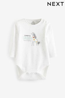 Daddy Giraffe Long Sleeve Baby Bodysuit (U50088) | 10 € - 12 €