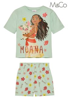 M&Co Green Moana Shortie Pyjamas (U50091) | $21 - $24