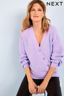 Lilac Purple Maternity/Nursing Knit Cardigan (U50512) | €35