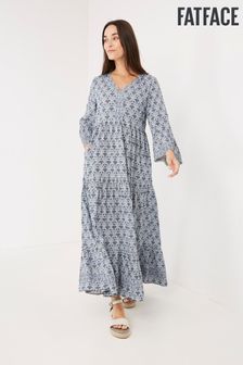 FatFace Blue Lila Sealife Maxi Dress (U50522) | €88