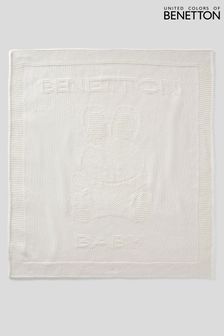 Benetton Bunny White Blanket (U50693) | OMR10