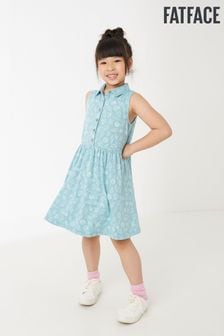 Fatface Blue Sian Shell Print Shirt Dress (U50842) | MYR 117