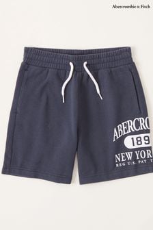 Abercrombie & Fitch特大款藍色標誌短褲 (U50946) | NT$1,020