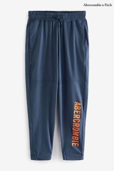 Темно-синие спортивные брюки с логотипом Abercrombie & Fitch (U50948) | €19