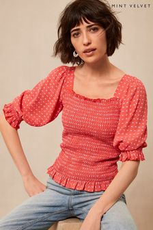 Women's Mint Velvet Square Neck Tops | Next Ireland