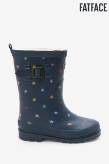 FatFace Navy Blue Girls Printed Wellies (U52370) | AED70