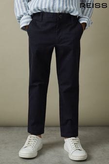 Темно-синий - Узкие повседневные брюки чинос Reiss Pitch (U52561) | €49