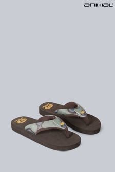 Chanclas de material reciclado en negro de niño Iris Jekyl de Animal (U52671) | 28 €