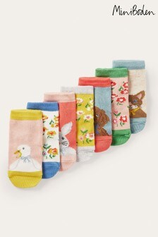 Lot de sept paires de chaussettes Boden multicolore