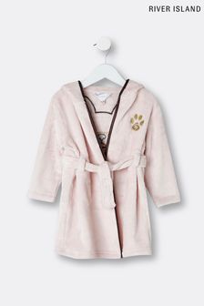 Светло-розовый халат с маской для сна River Island Frenchie (U52913) | €31