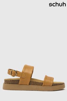 Schuh Tasha Leather Double Band Sandals (U53304) | €20