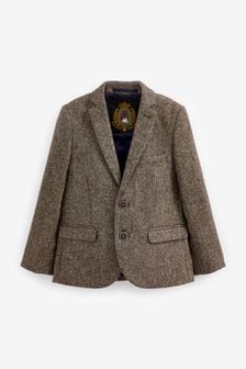 Brown Premium Smart Wool Blazer Jacket (3-16yrs) (U53342) | €49 - €57