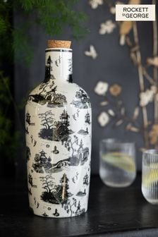 Rockett St George Black/White Willow Toile Bottle Vase (U53406) | €34