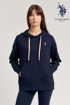 U.S. Polo Assn. Oversized Blue Womens USPA LB Hoodie (U53461) | €58