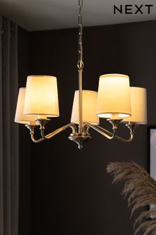 5 Pack Neutral Velvet Candle Light Shades (U53771) | ₪ 115