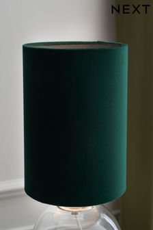 Green Cylindrical Velvet Light Shade (U53788) | 20 €