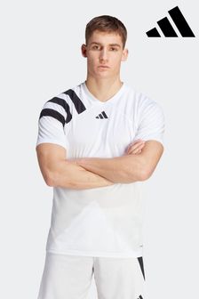 adidas White Fortore 23 Jersey (U53796) | SGD 45