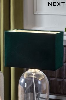 Green Rectangular Velvet Light Shade (U53839) | 33 €