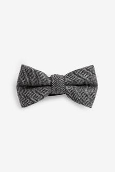 Charcoal Grey Herringbone Bow Tie (U53871) | ₪ 38