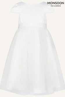 Biała, tiulowa sukienka druhny Monsoon  (U53881) | 225 zł - 281 zł