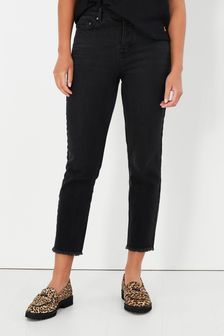 Joules Bette Black Cropped Slim Leg Jeans (U53919) | €31