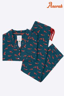 Anorak Green Foxes ECOVERO™ Pyjama Set (U54235) | 101 €