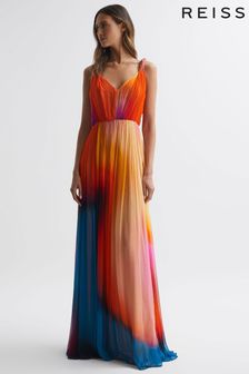 Reiss Stacia Halston Pleated Maxi Gown (U54594) | 5,041 د.إ