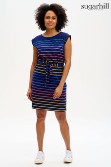 Sugarhill Brighton Blue Sunset Stripe Hetty Jersey Dress (U54693) | €58