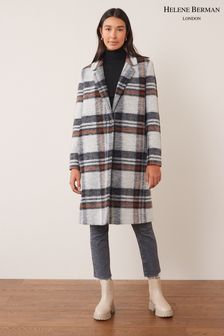 Next grey check best sale coatigan