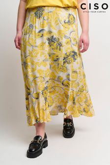 Ciso Yellow Viscose Skirt (U55300) | ₪ 303