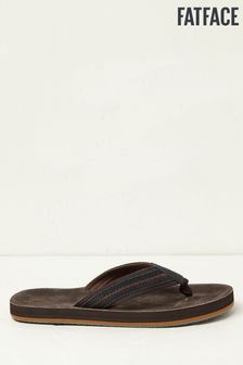 FatFace Burcott棕色麂皮夾腳拖鞋 (U55345) | HK$274