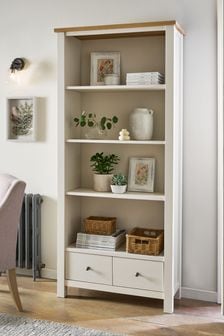 Cream Malvern Oak Effect Bookcase Shelf (U55538) | €520