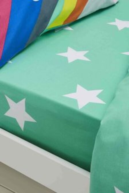Set cearșaf pentru pilotă și față de pernă din bumbac organic lucios Born To Kids (U55550) | 131 LEI