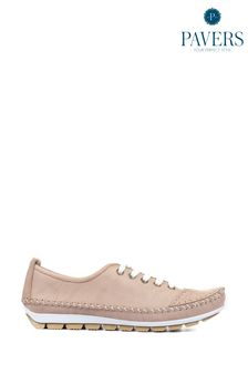 Pavers Ladies Leather Lace-Up Trainers (U55877) | $66