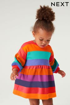 Autumn Bright Stripe Sweat Dress (3mths-7yrs) (U56364) | €14 - €16.50