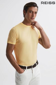 Reiss Lemon Bless Cotton Crew Neck T-Shirt (U56516) | €33