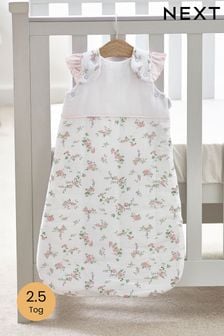 Pink Floral Baby 100% Cotton 2.5 Tog Sleep Bag (U56525) | $46 - $52