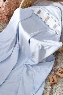 Blue Heritage 100% Cotton Jersey Blanket (U56527) | €24