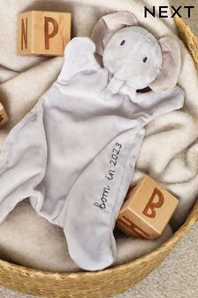 Born In Grey Elephant Baby Comforter (U56535) | TRY 334